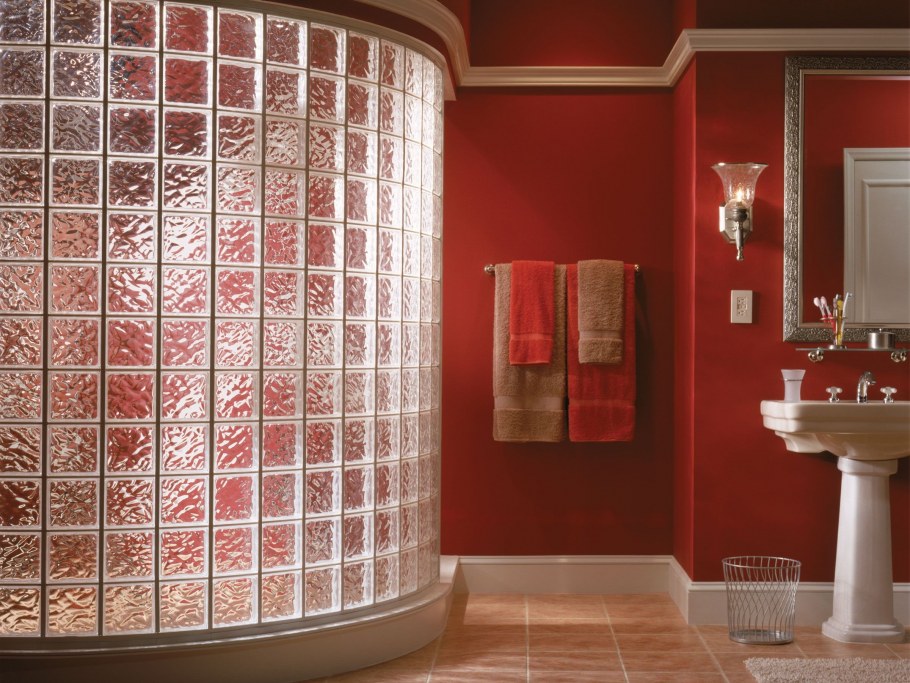 Стеклоблоки в интереьер