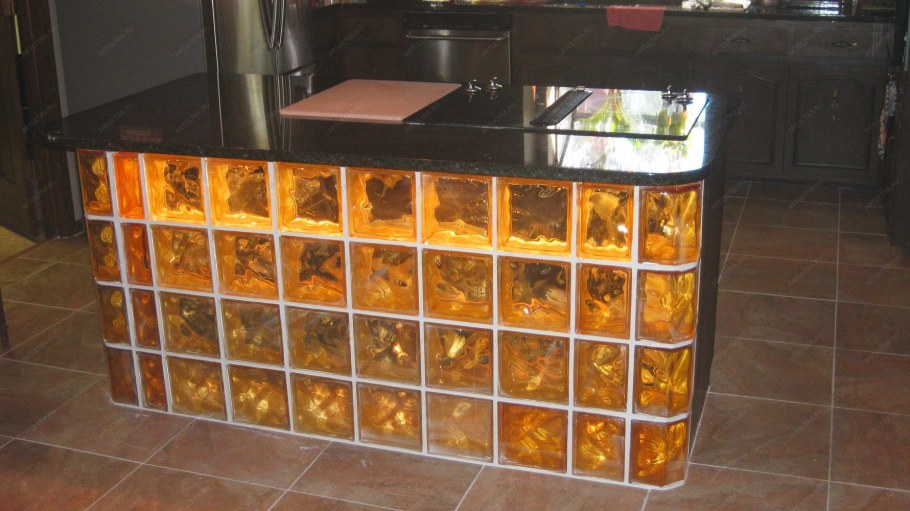 Стеклянные блоки с подсветкой