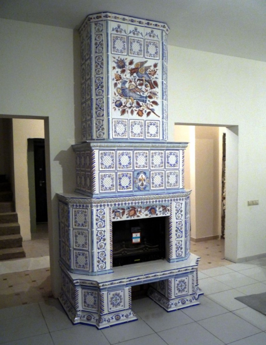 Изразцовая печь Гжель