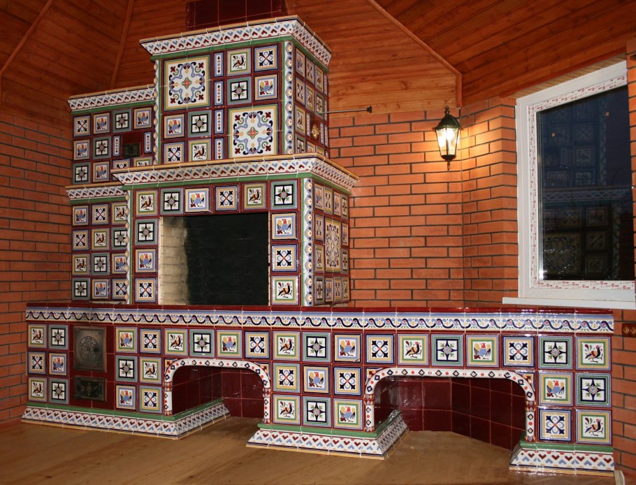 Изразцовый барбекю комплекс