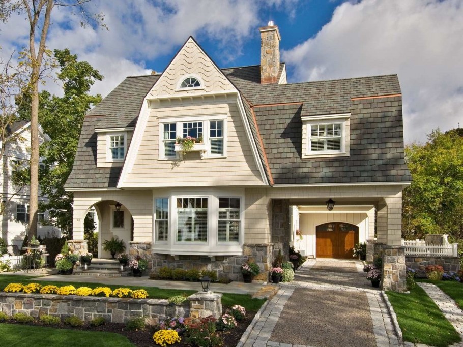 Фасад в стиле Кантри