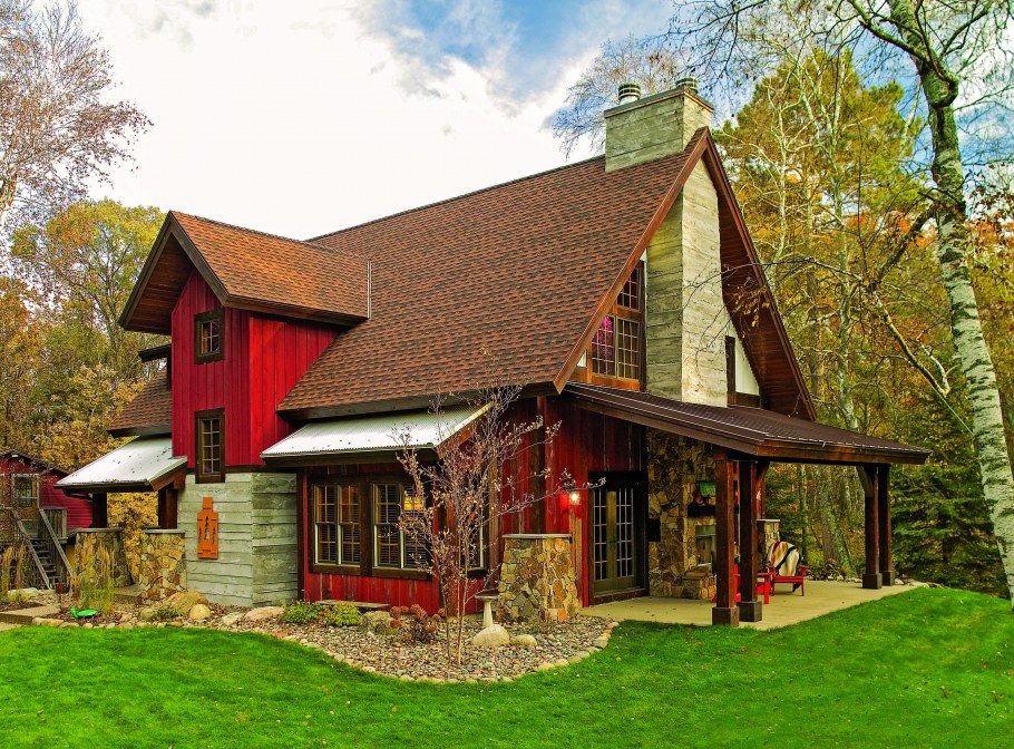 Дома в деревенском стиле снаружи