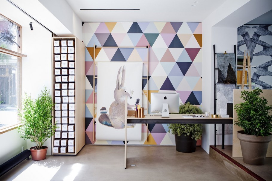 Геометрические принты в интерьере