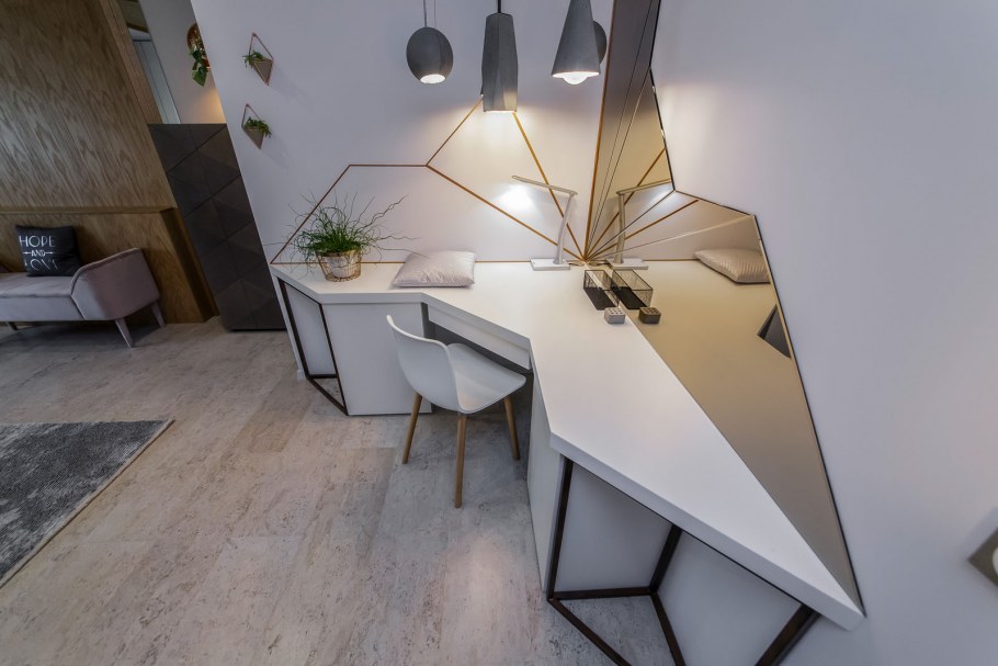 Дизайн комнаты в стиле оригами