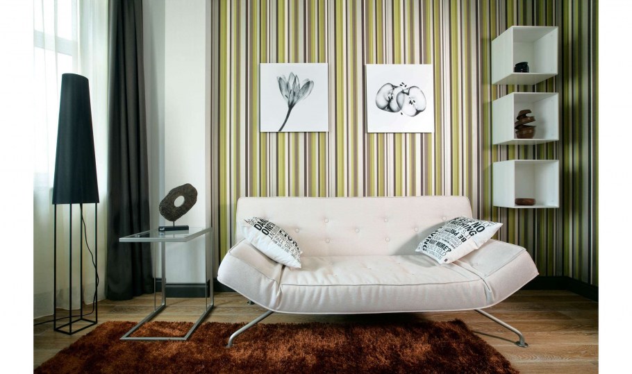 Стены в вертикальную полоску