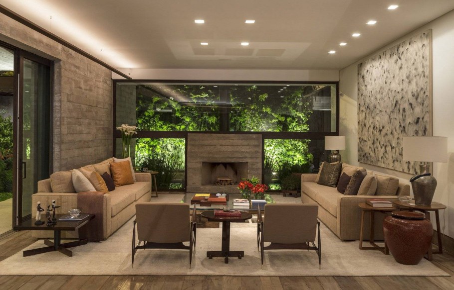 Искусственное освещение в интерьере жилого дома