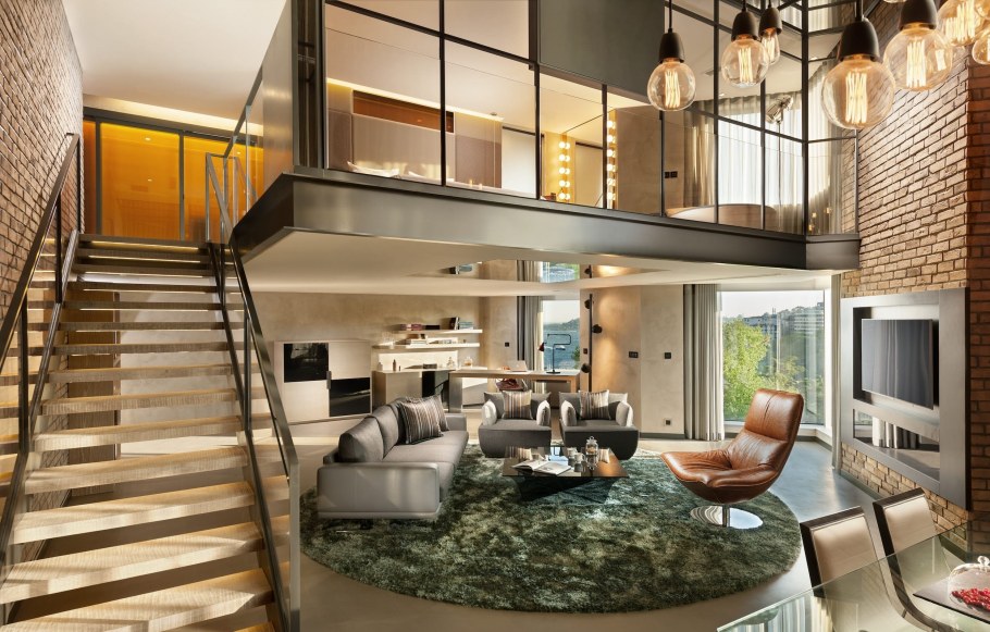 Гостиная в апартаментах Нью Йорка