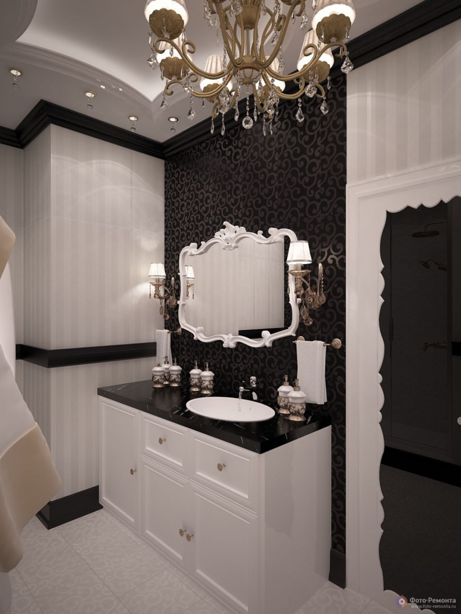 Санузел в стиле арт деко