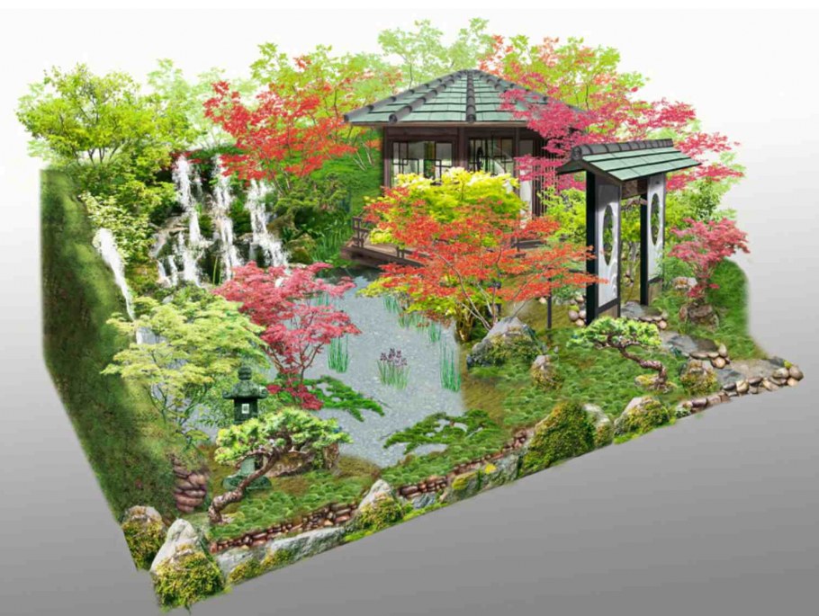 Японский сад планировка