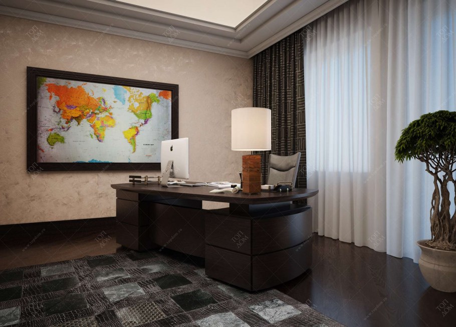 Элитный кабинет в спокойных тонах