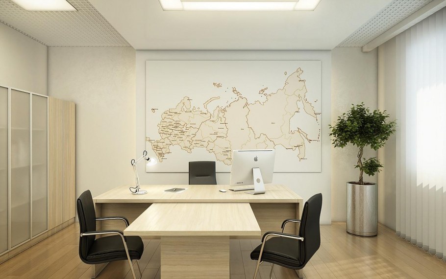 Офисный кабинет интерьер