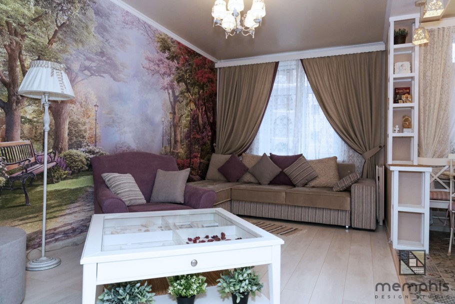 Уютные интерьеры однокомнатных квартир в стиле Прованс