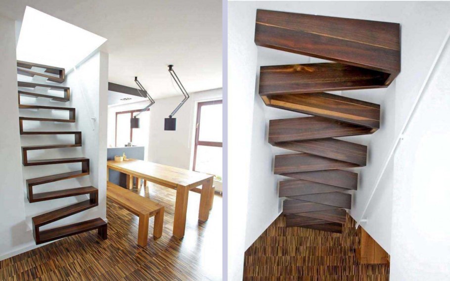 Лестница в узком пространстве