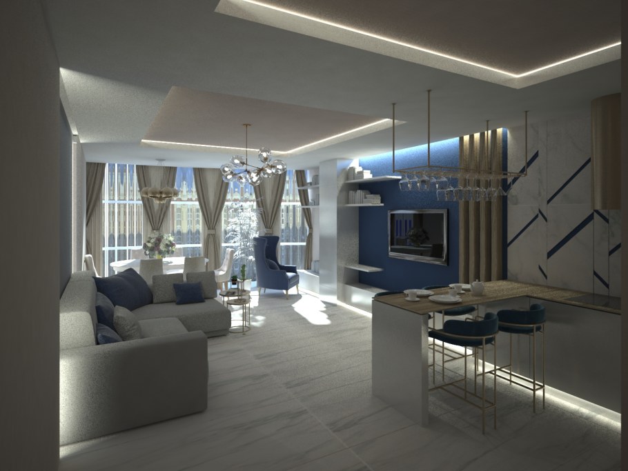 Дизайн проект квартиры под ключ