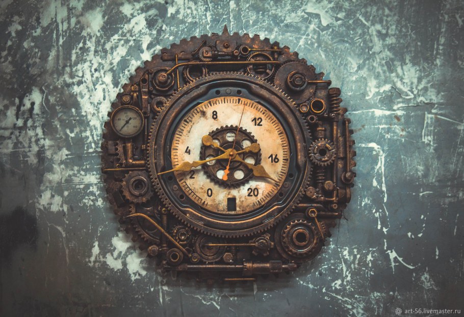 Настенные часы в стиле стимпанк