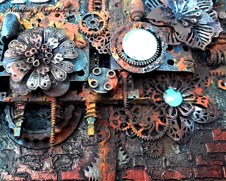 Зал в стиле стимпанк