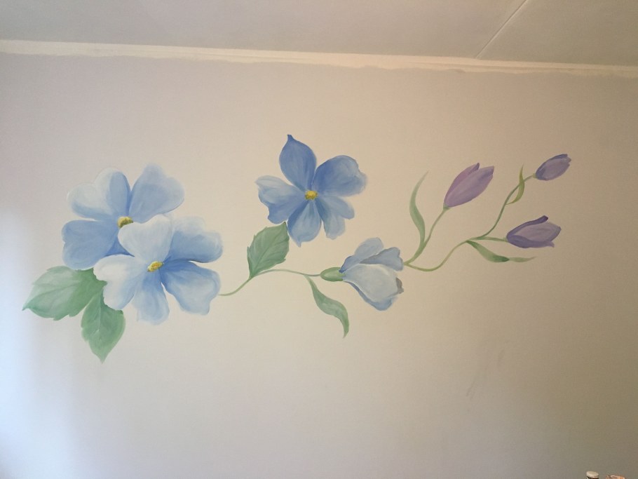 Барельеф васильки