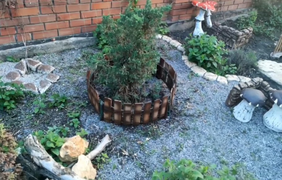 Бордюр в огороде своими руками