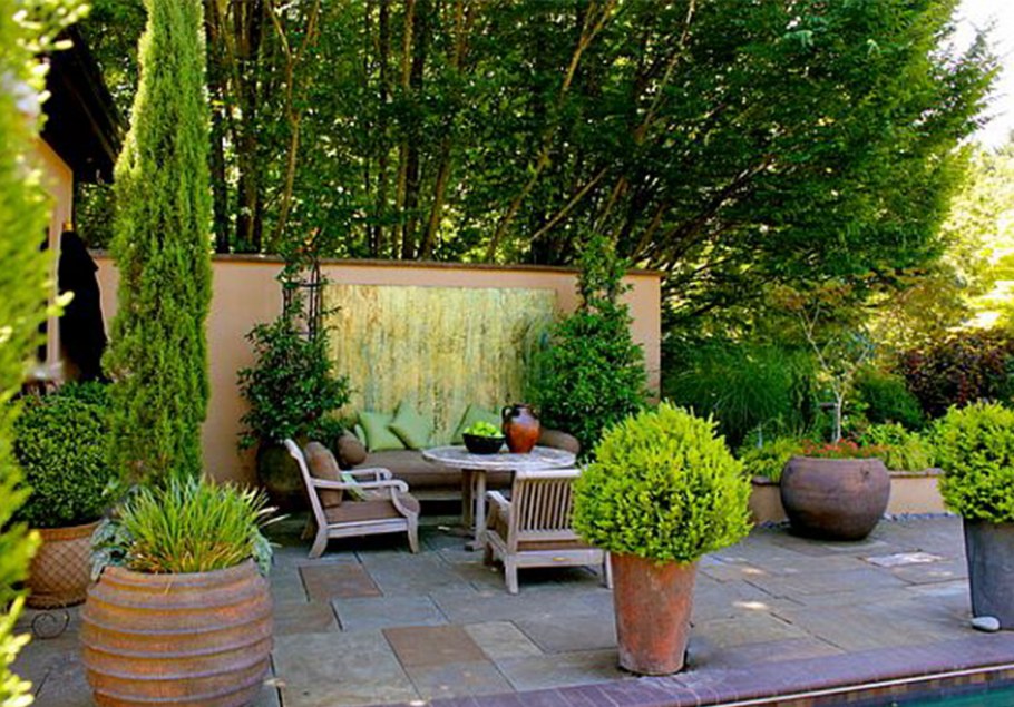 Веранда с самшитом