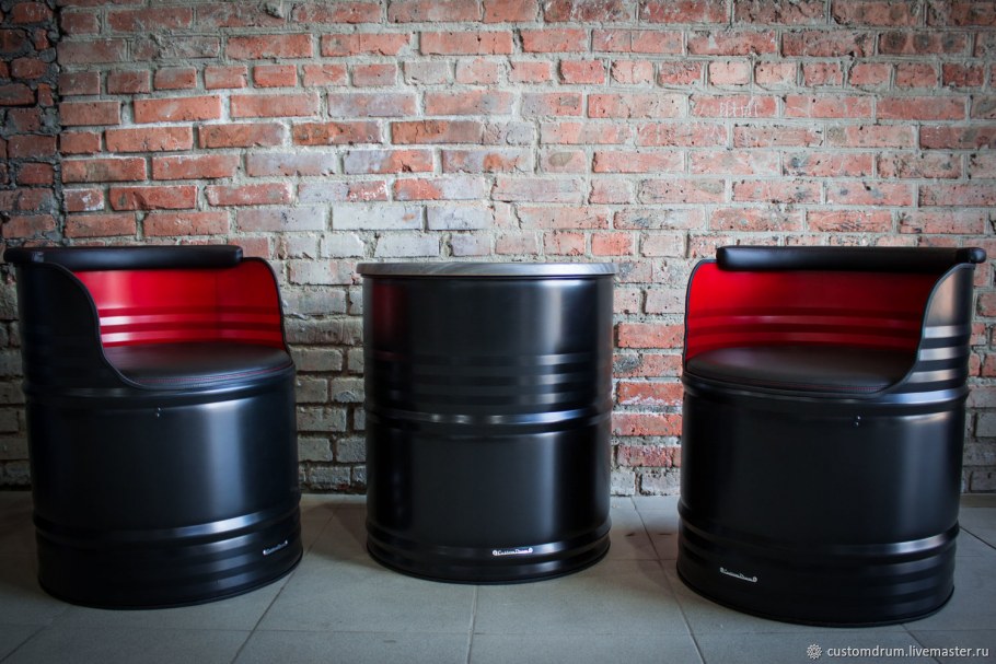 Прикроватная тумба из бочки