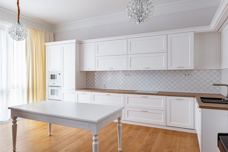 Кухня классика белая Нео