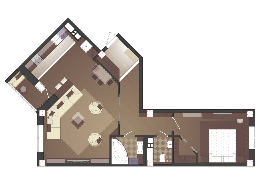 Планировка квартиры сады 2и
