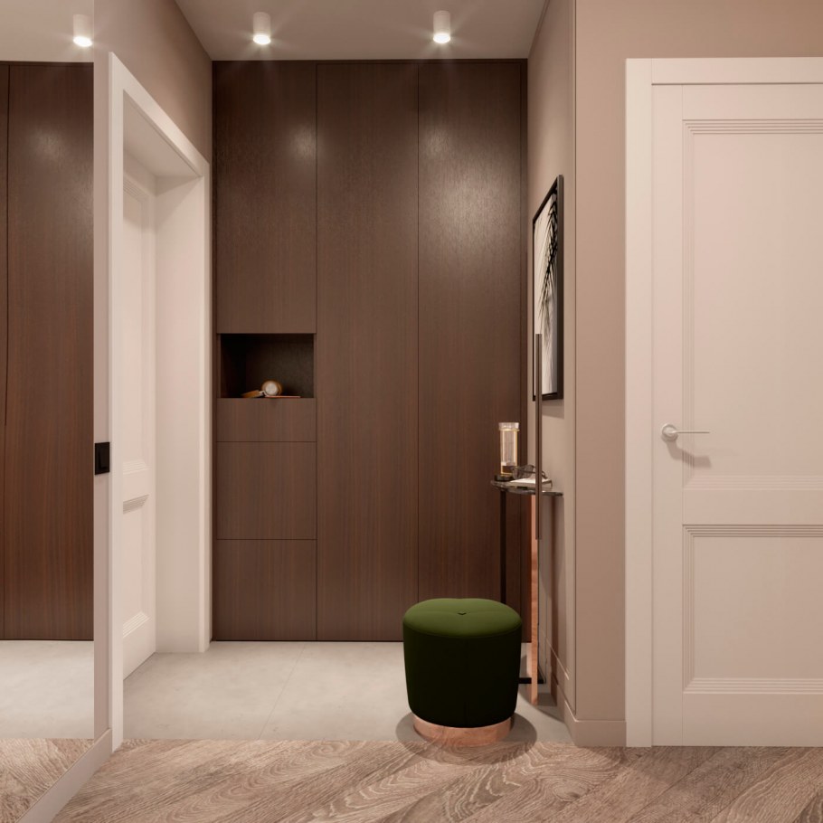 Проект двухкомнатной квартиры по клеточкам