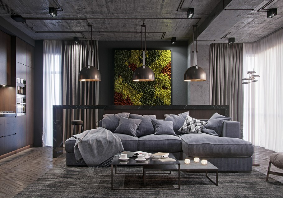 Стиль Индастриал в интерьере квартиры