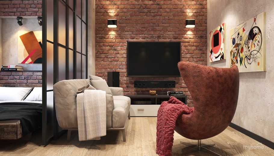 Интерьер лофт