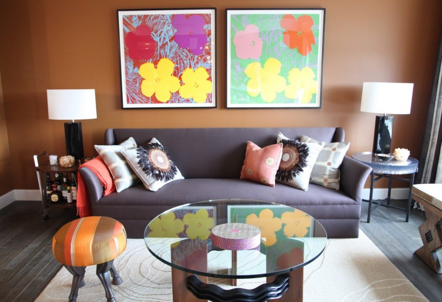 Ассиметричный интерьер