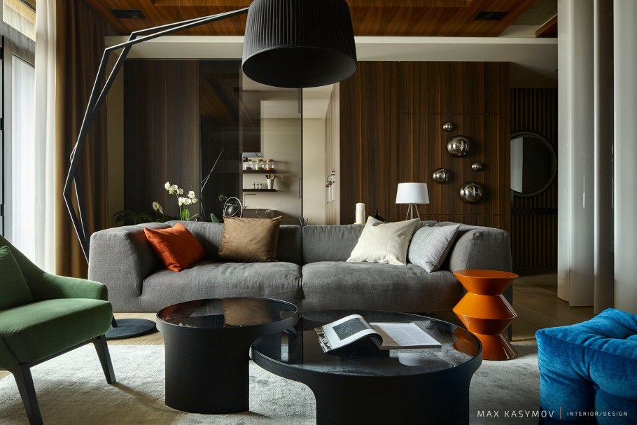 Ассиметричная композиция в интерьере