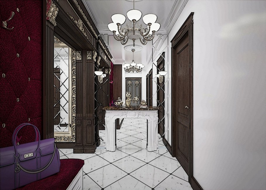 Коридор Ампир Барокко