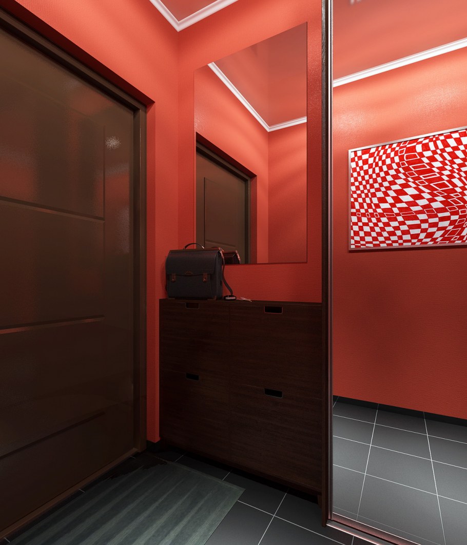 Красная прихожая