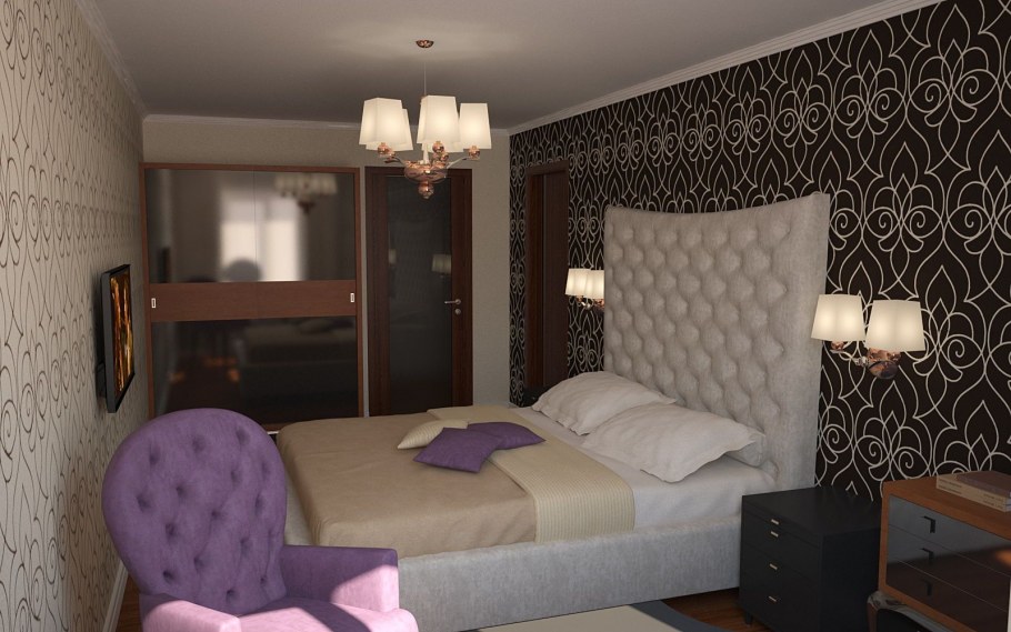 Обои в маленькую комнату