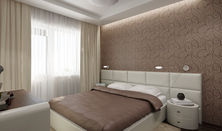 Спальная комната в современном стиле 12 кв.м