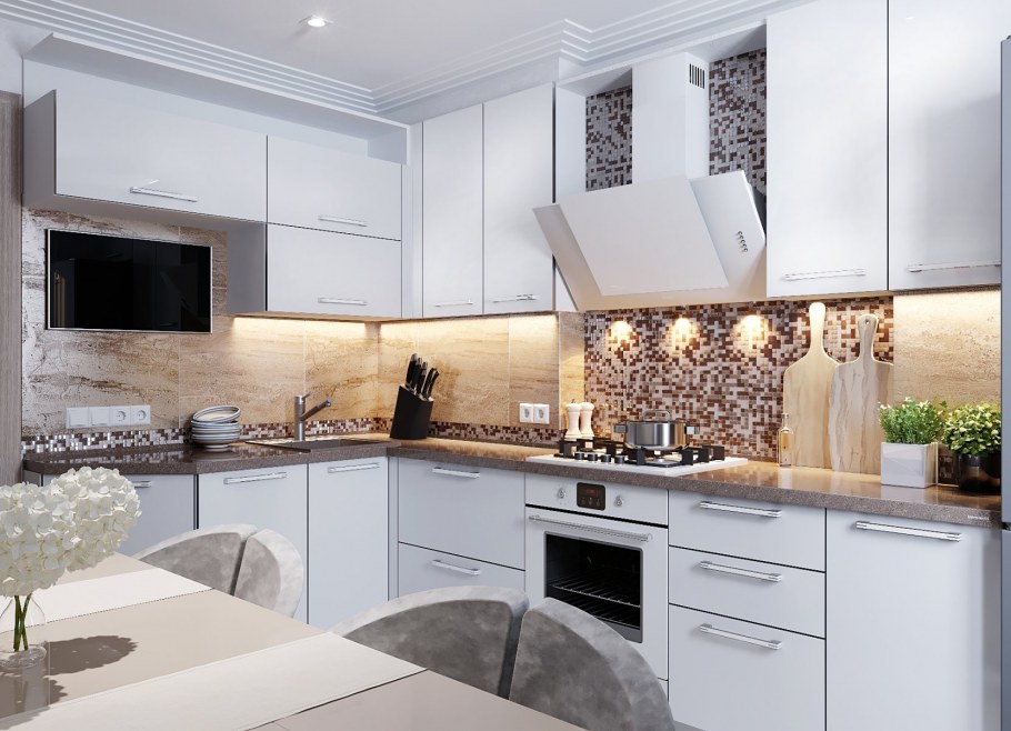 Белая кухня 2020