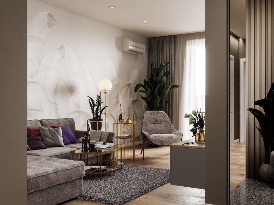 Зона гостиной дизайн 2020