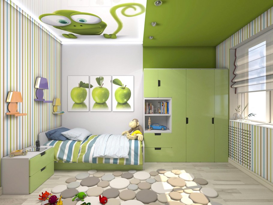 Спальня гостиная зонирование перегородкой