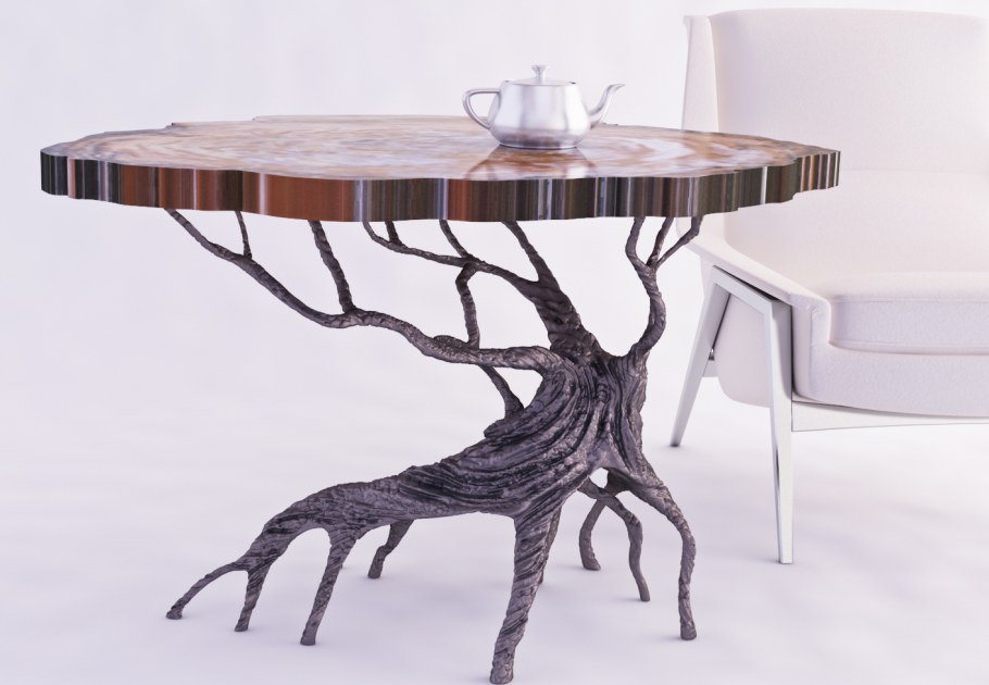 Кованый столик в прихожую