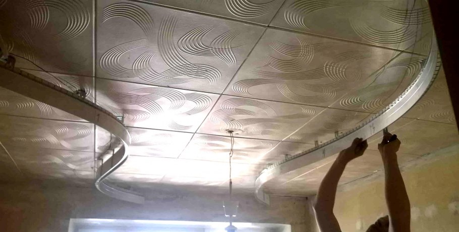 Натяжные потолки с рисунком