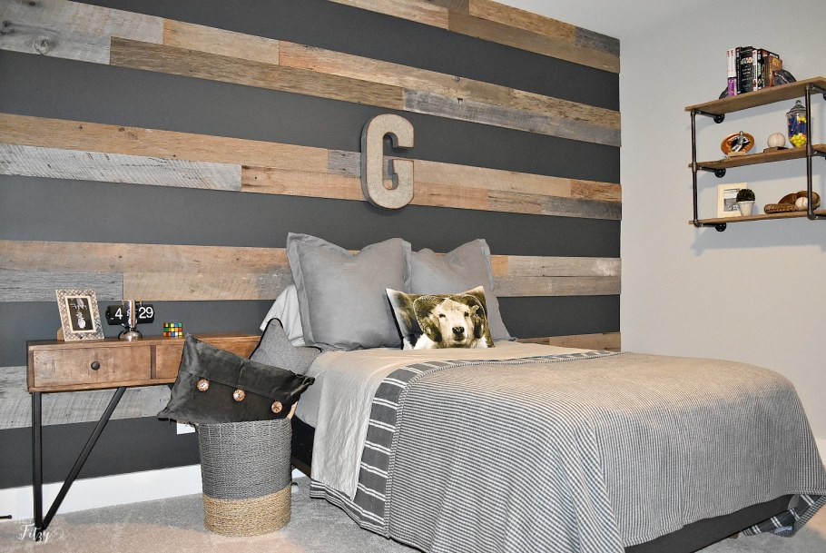 Спальня для мальчиков в стиле лофт дерево