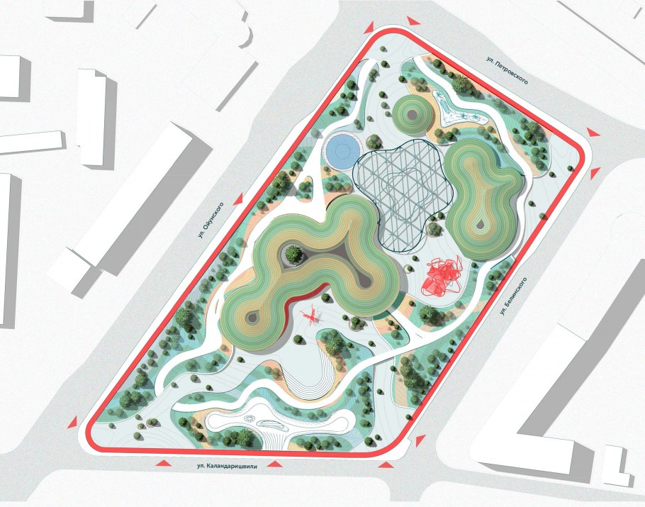 Генплан парка Зарядье
