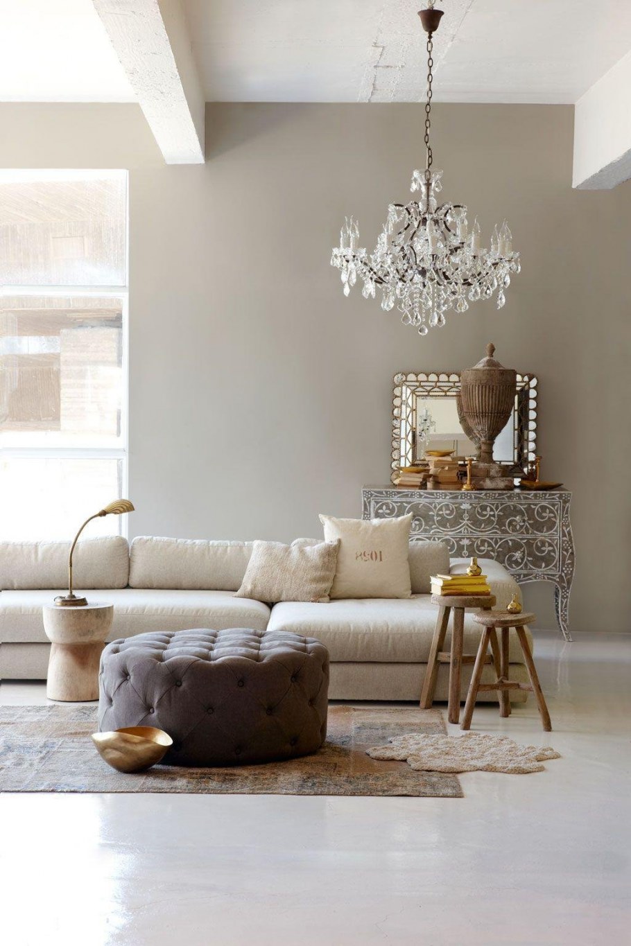 Песочный цвет в интерьере