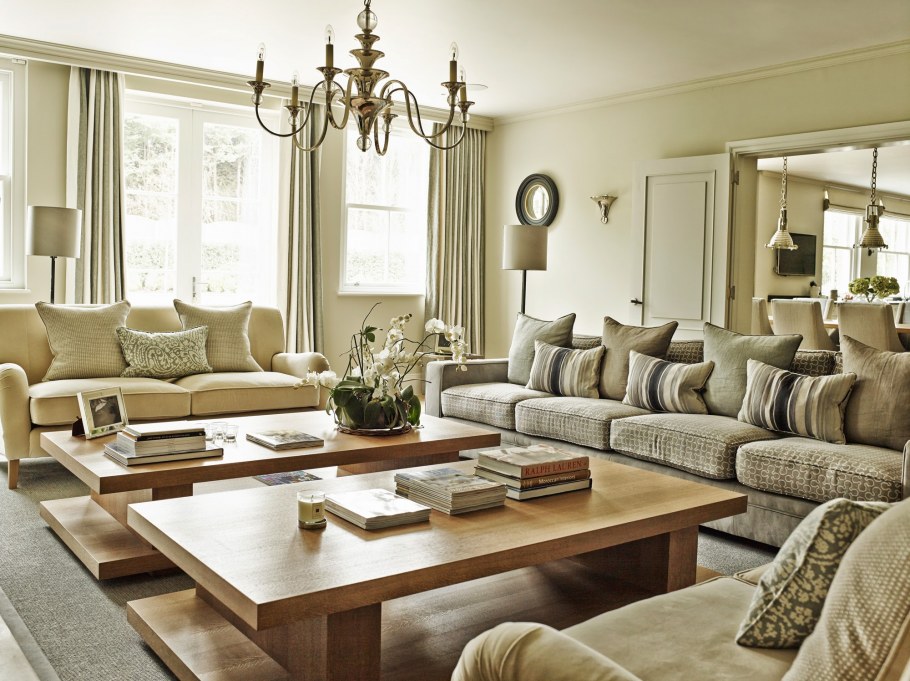 Бежевые стены в интерьере