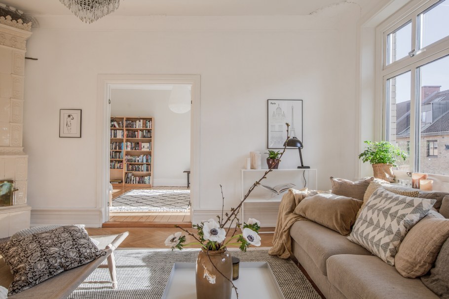 Нейтральные оттенки для интерьера гостиной