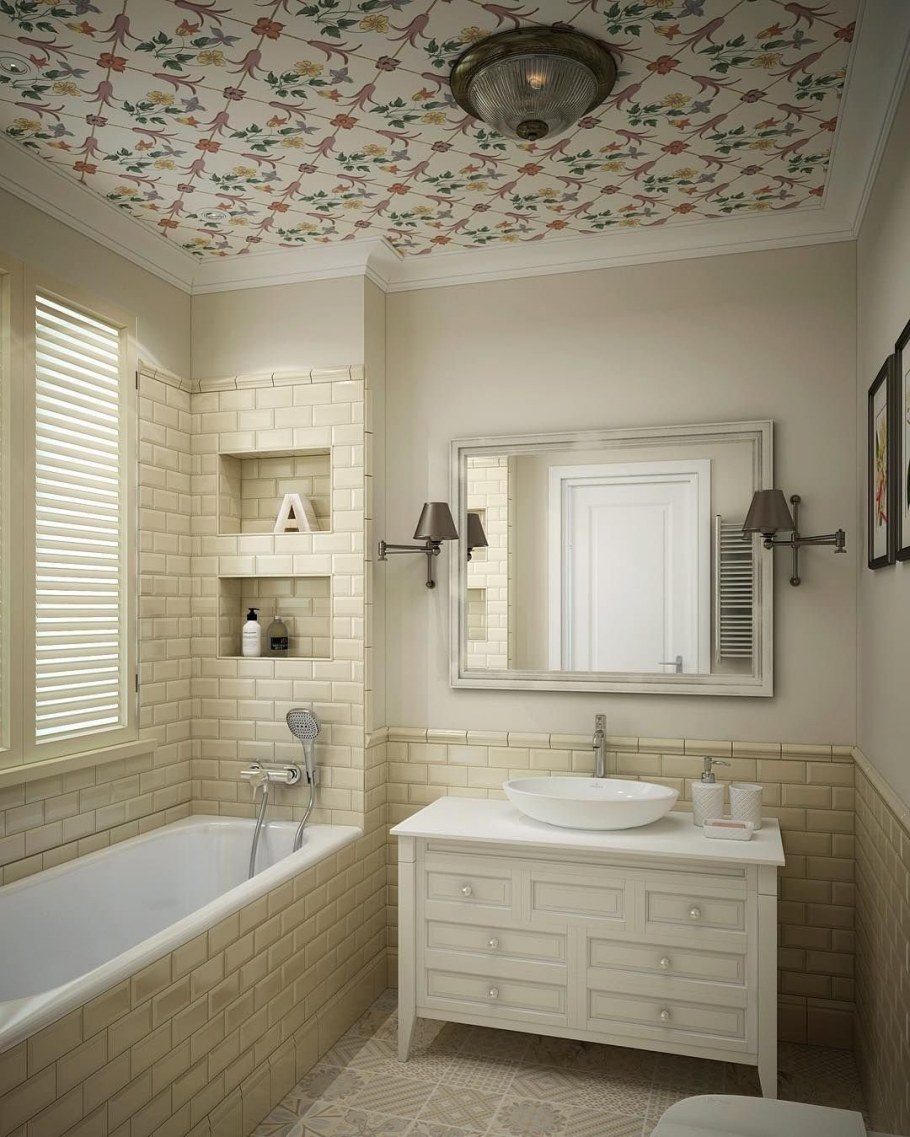 Ванная комната плитка кабанчик