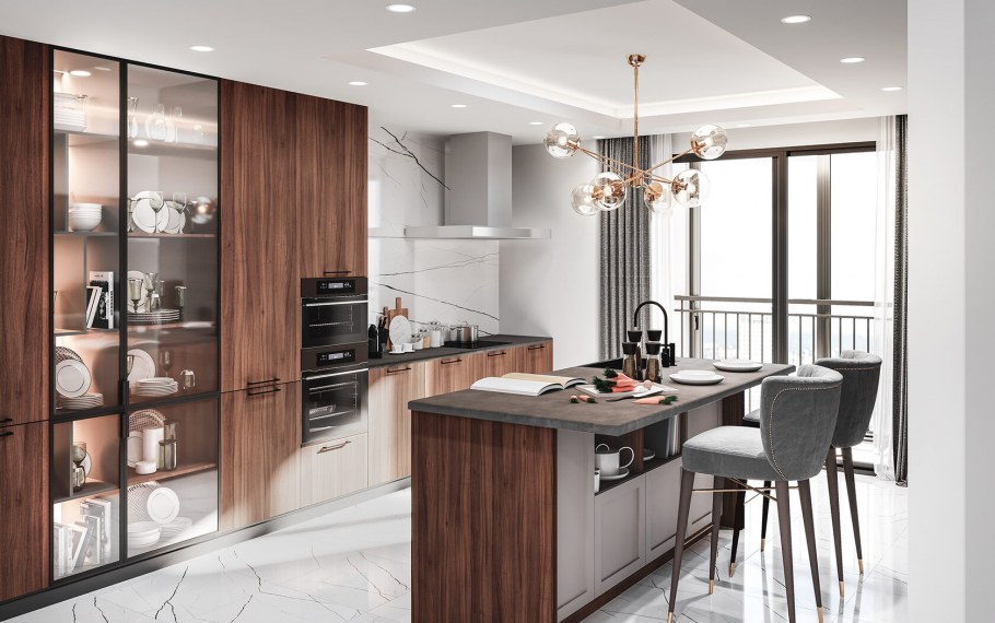 Сделать образец кухни