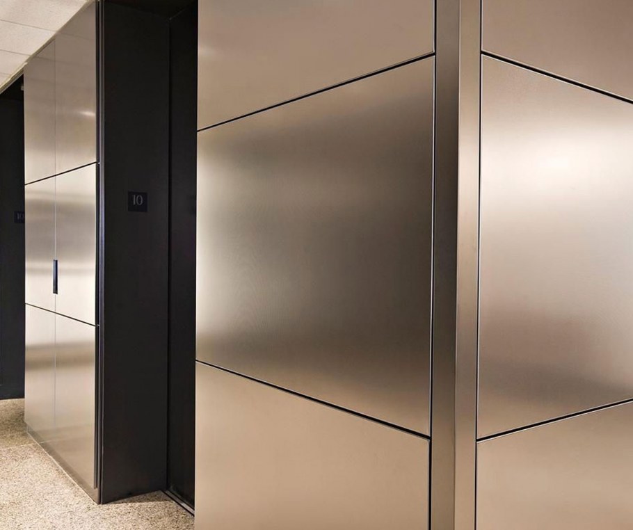 Металлические панели в интерьере