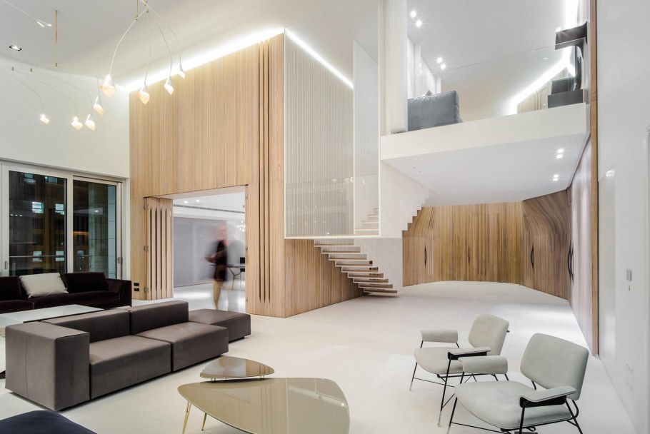Двухуровневая квартира в стиле Минимализм