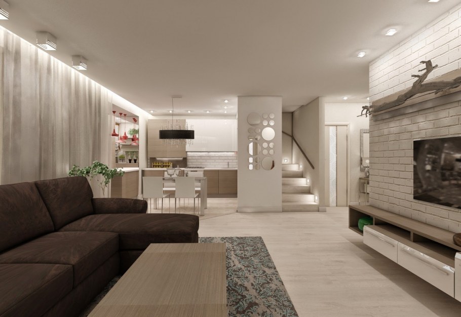 Двухуровневая квартира в классическом стиле